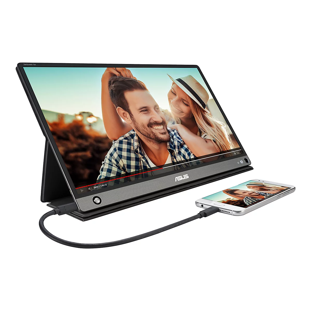 'ASUS ZenScreen GO MB16AHP - LCD-Monitor - Full HD (1080p) - 39.6 cm (15.6'')'