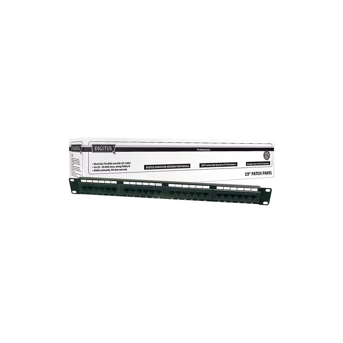 'DIGITUS Patch Panel - 2U - 19'''
