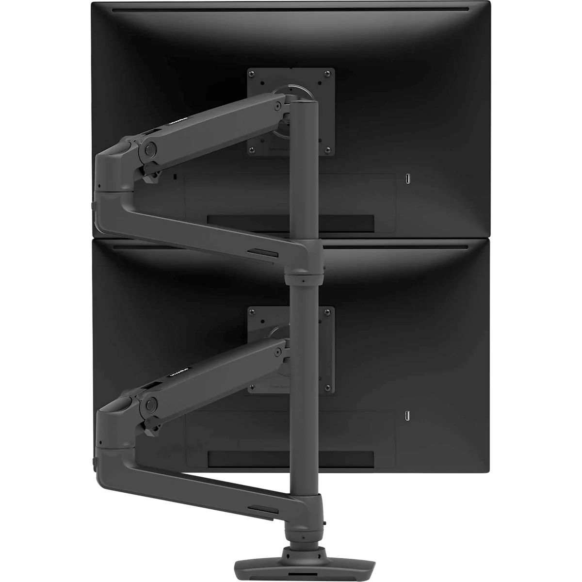  Dual Monitorarm Ergotron LX 45-509-224, für 2 Monitore, bis 40″, bis 20 kg, VESA Halterung, höhenverstellbar, schwarz