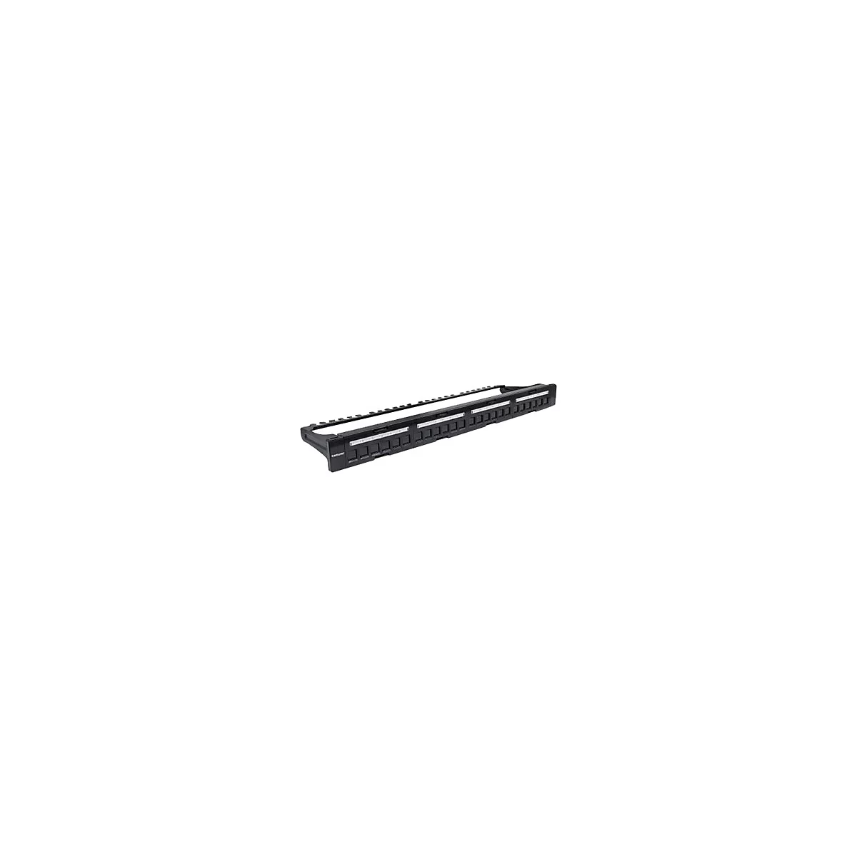'Intellinet 24-Port Patchpanel, unbestückt, 19'', 1 HE, schwarz - Patch Panel - 1U'