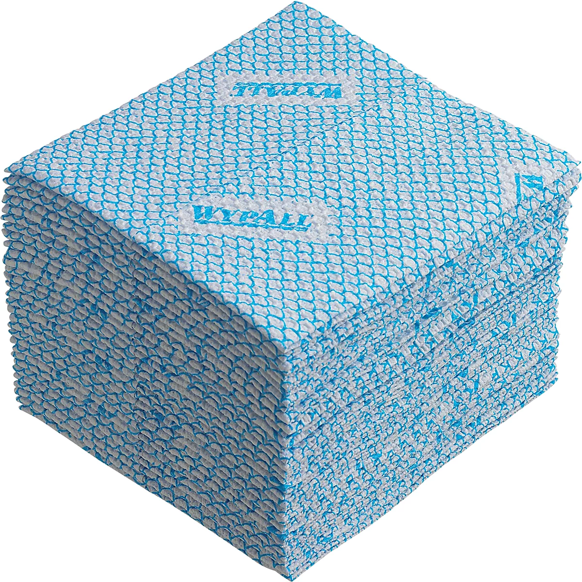  Lingettes WypAll® X80Plus, pliées, 8 sachets de 30 lingettes, bleu