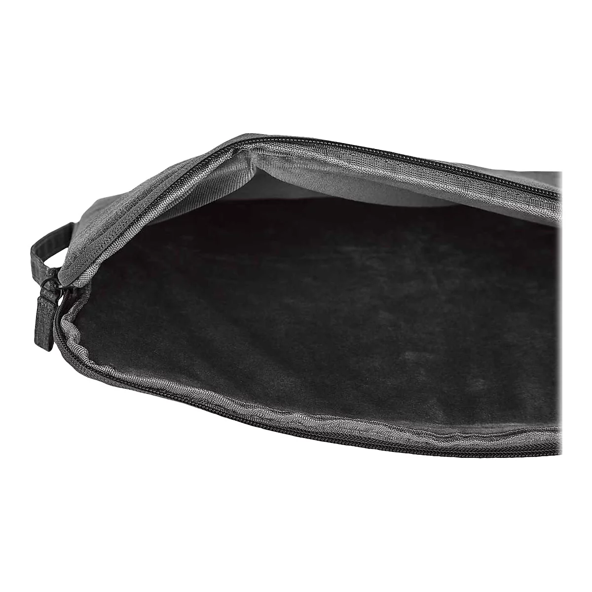 'Manhattan Seattle Laptop Sleeve 15.6'', Grey, Padded, Extra Soft Internal Cushioning, Main Compartment with double zips, Zippered Front Pocket, Carry Loop, Water Resistant and Durable, Notebook Slipcase, Three Year Warranty - Notebook-Hülle'