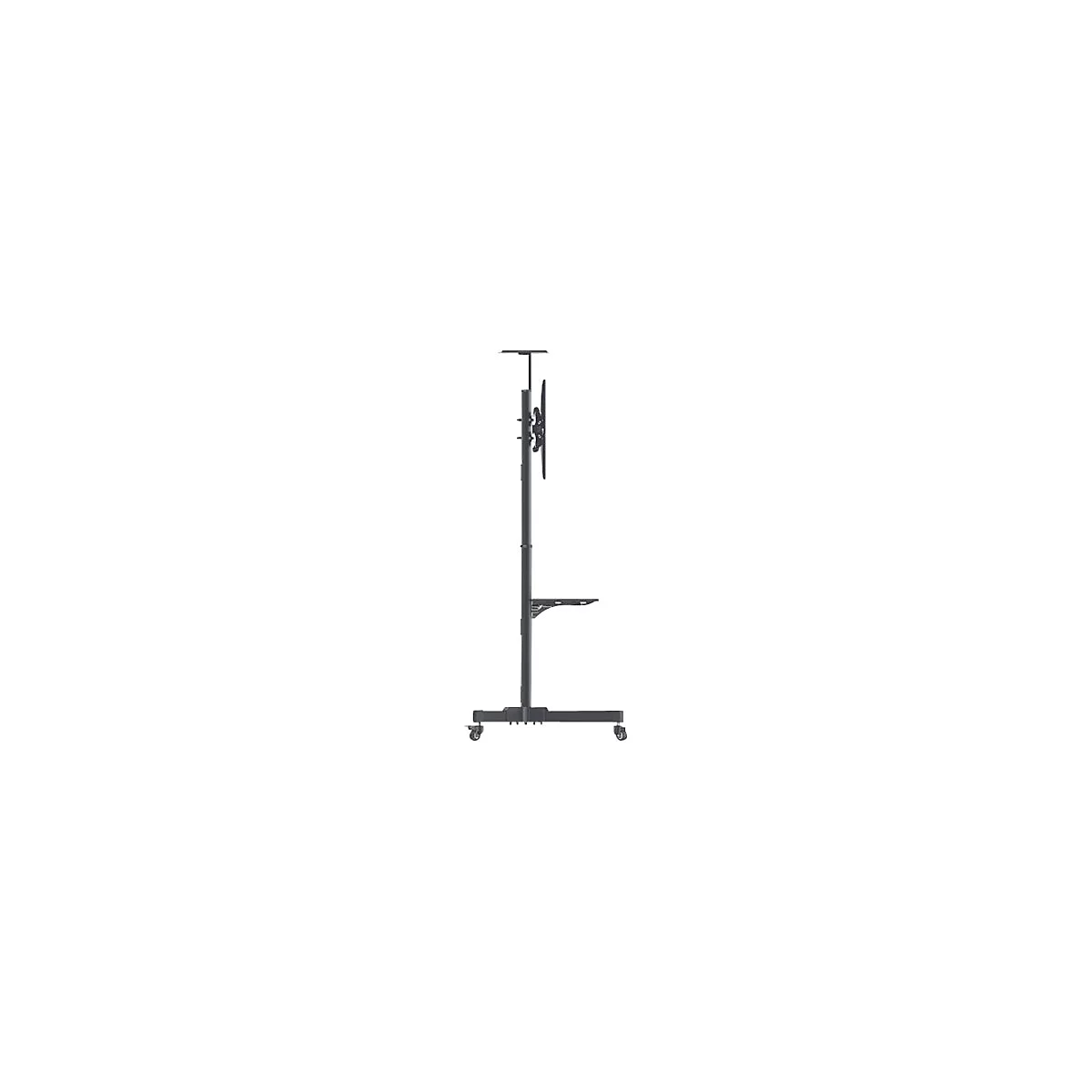 'Manhattan TV & Monitor Mount, Trolley Stand, 1 screen, Screen Sizes: 37-65'', Black, VESA 200x200 to 600x400mm, Max 40kg, LFD, Lifetime Warranty - Wagen - für Flachbildschirm / AV-System / Kamera - Schwarz'