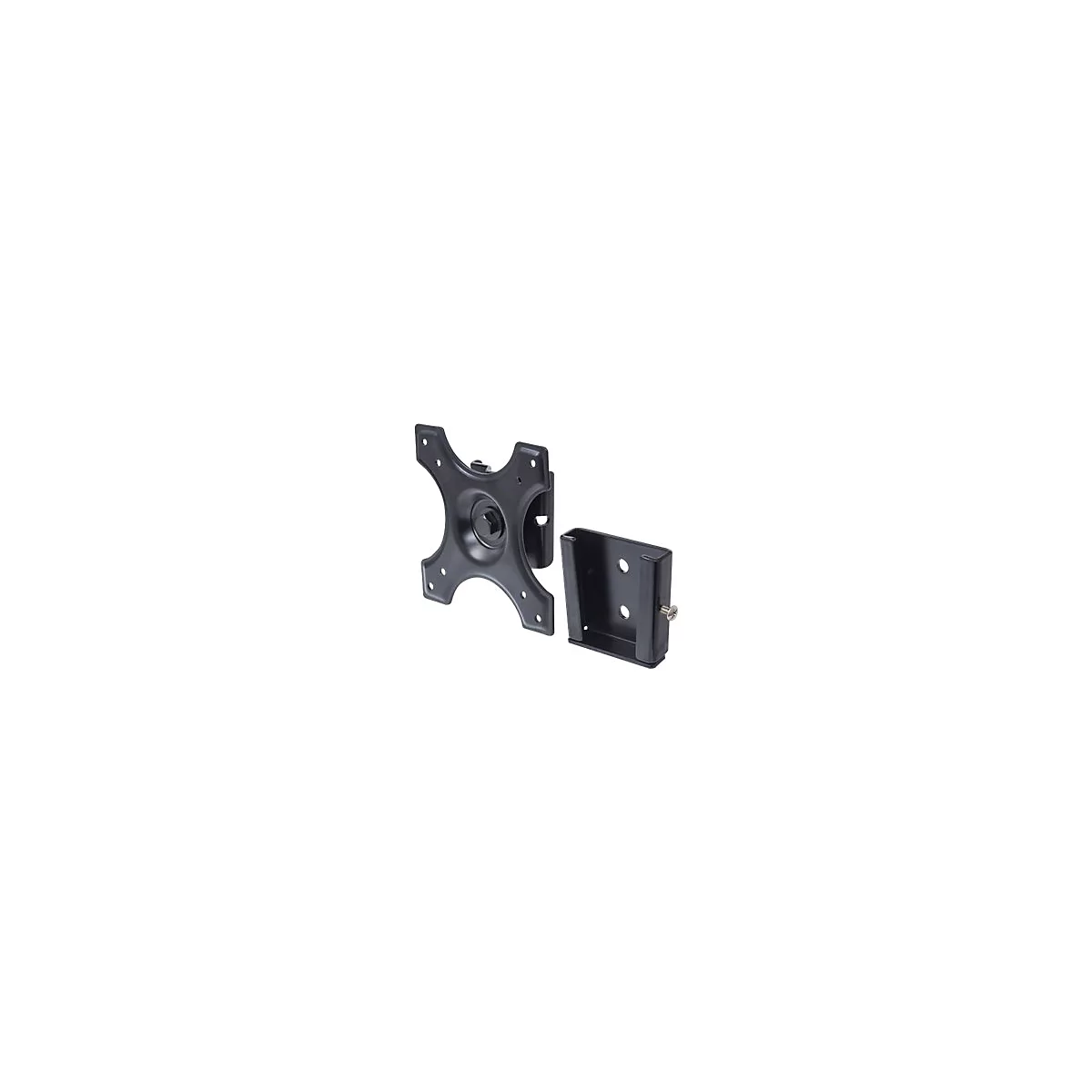'Manhattan TV & Monitor Mount, Wall, Fixed, 1 screen, Screen Sizes: 10-32'', Black, VESA 75x75 to 100x100mm, Max 15kg, Lifetime Warranty - Klammer - für LCD-Display'