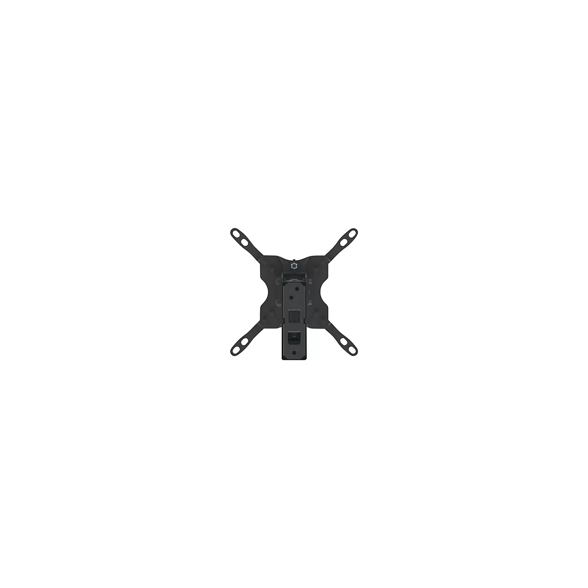 'Manhattan TV & Monitor Mount, Wall, Full Motion, 1 screen, Screen Sizes: 13-42'', Black, VESA 75x75 to 200x200, Max 20kg, Tilt & Swivel with 3 Pivots, Lifetime Warranty - Klammer - für LCD TV - Schwarz'