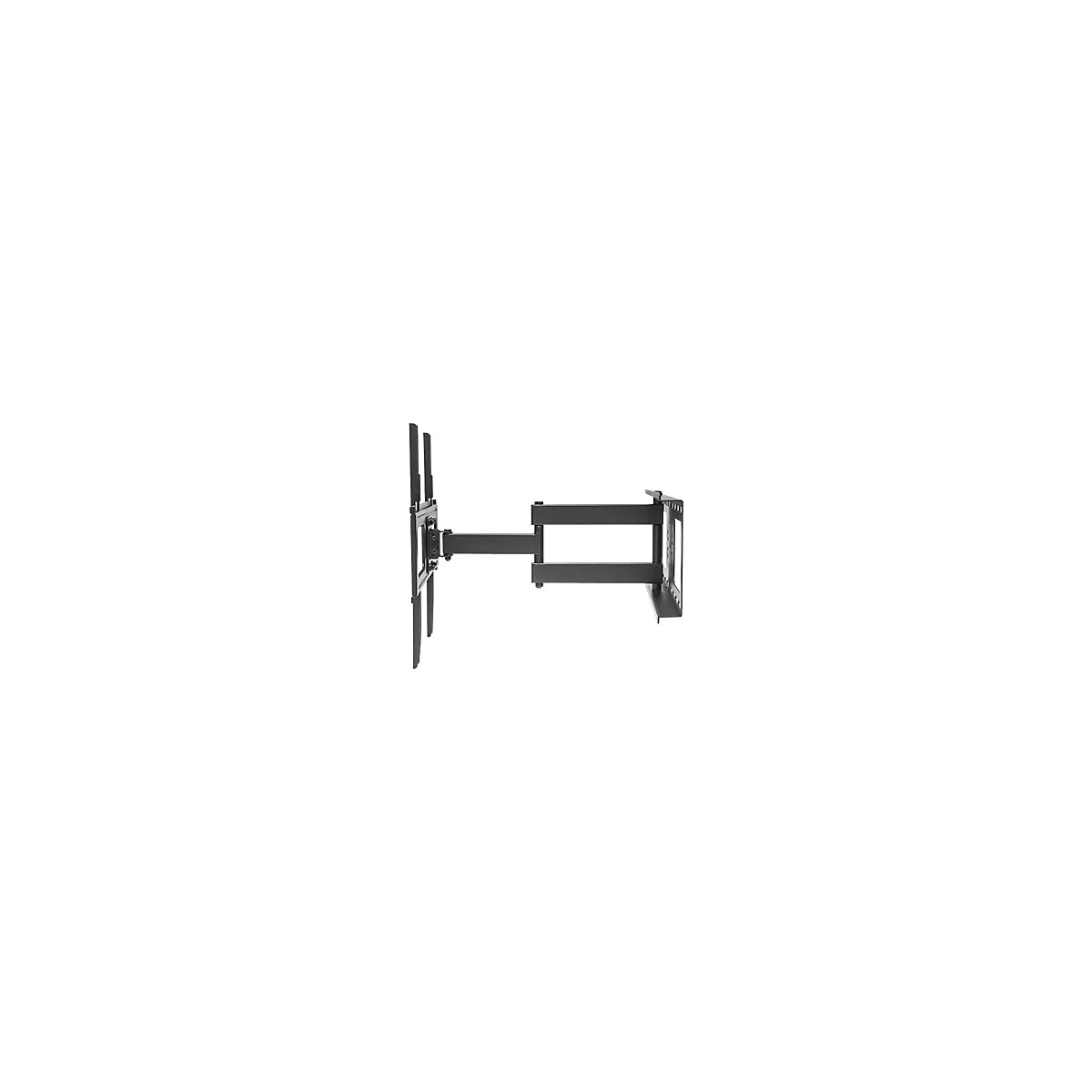 'Manhattan TV & Monitor Mount, Wall, Full Motion, 1 screen, Screen Sizes: 32-55'', Black, VESA 200x200 to 400x400, Max 50kg, LFD, Tilt & Swivel with 3 Pivots, Lifetime Warranty - Klammer - für LCD TV - Schwarz'
