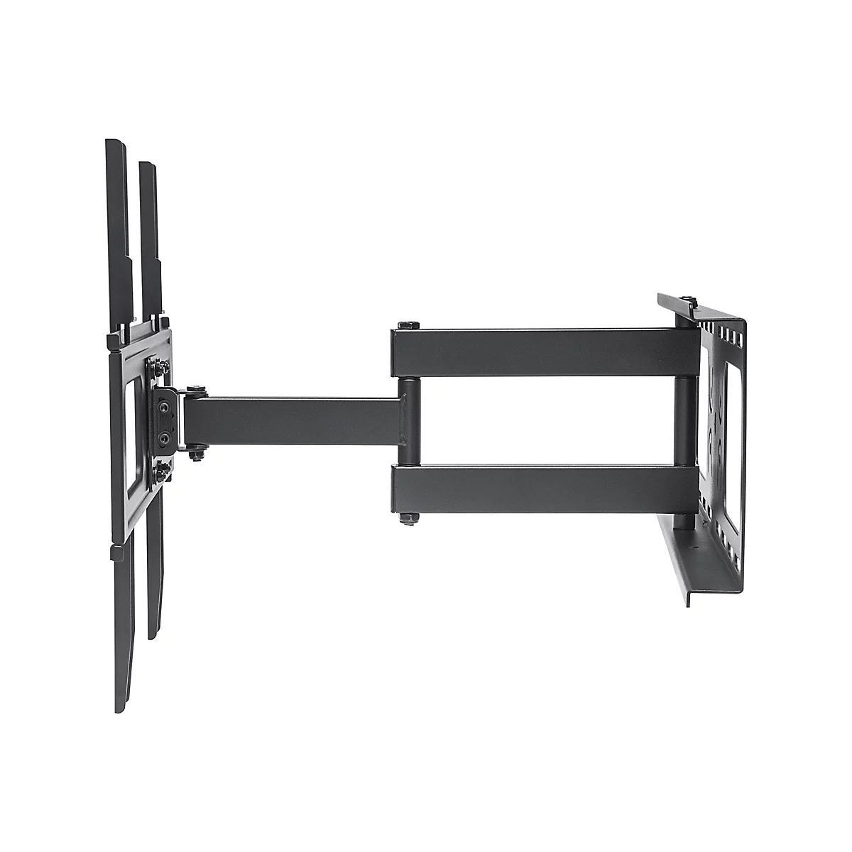 'Manhattan TV & Monitor Mount, Wall, Full Motion, 1 screen, Screen Sizes: 32-55'', Black, VESA 200x200 to 400x400, Max 50kg, LFD, Tilt & Swivel with 3 Pivots, Lifetime Warranty - Klammer - für LCD TV - Schwarz'