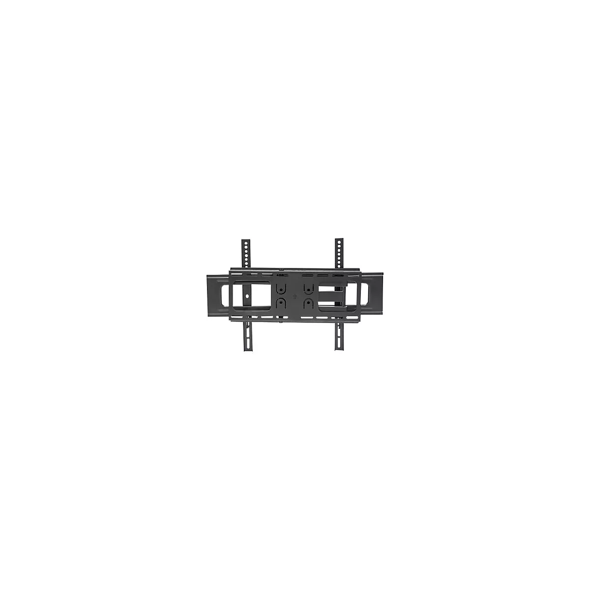 'Manhattan TV & Monitor Mount, Wall, Full Motion, 1 screen, Screen Sizes: 37-65'', Black, VESA 200x200 to 600x400, Max 50kg, LFD, Tilt & Swivel with 3 Pivots, Lifetime Warranty - Klammer - für LCD TV - Schwarz'