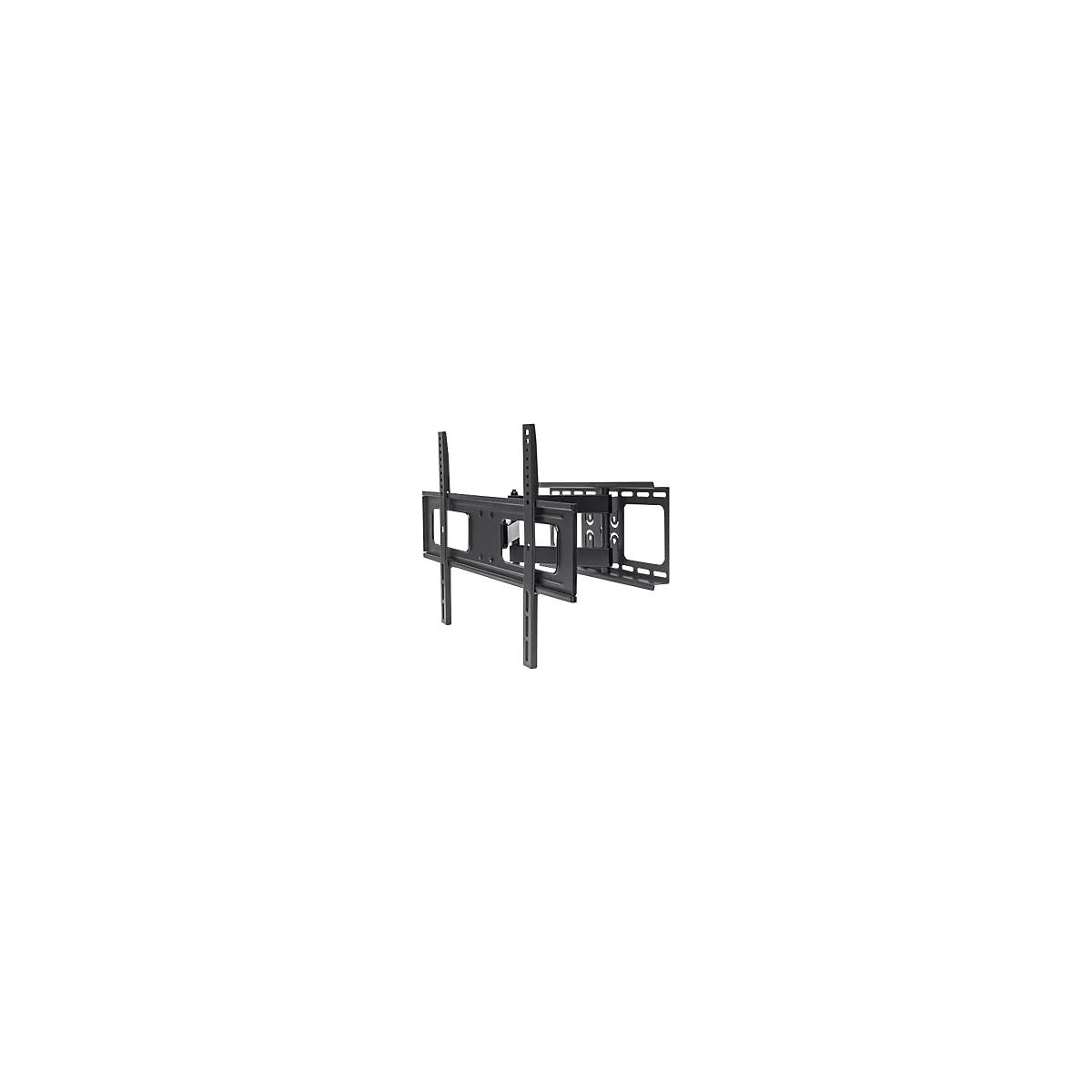 'Manhattan TV & Monitor Mount, Wall, Full Motion, 1 screen, Screen Sizes: 37-65'', Black, VESA 200x200 to 600x400, Max 50kg, LFD, Tilt & Swivel with 3 Pivots, Lifetime Warranty - Klammer - für LCD TV - Schwarz'