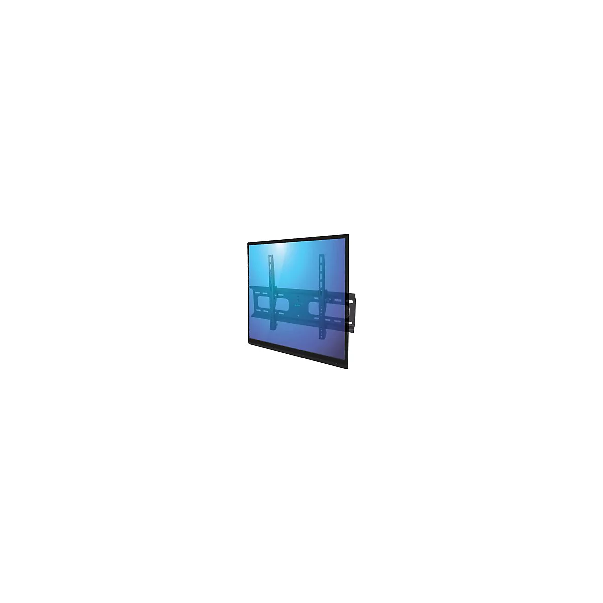 'Manhattan TV & Monitor Mount, Wall, Tilt, 1 screen, Screen Sizes: 37-65'', Black, VESA 200x200 to 600x400mm, Max 75kg, LFD, Lifetime Warranty - Klammer - für Flachbildschirm'