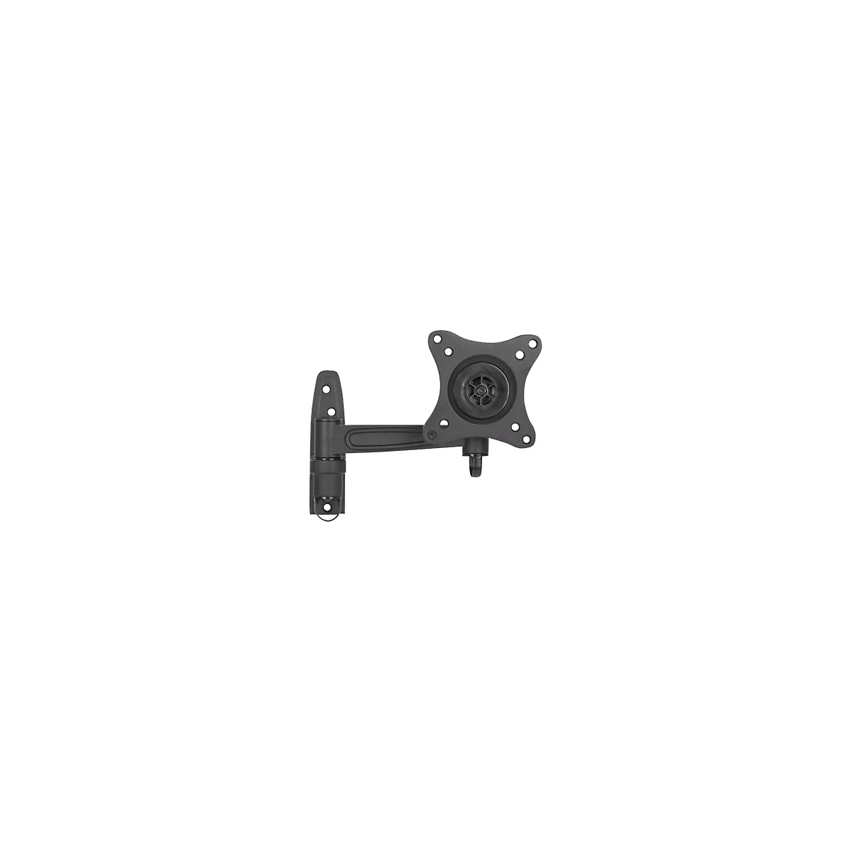 'Manhattan TV & Monitor Mount, Wall, Tilt and Swivel, 1 screen, Screen Sizes: 13-27'', Black, VESA 75x75 to 100x100mm, Max 15kg, Swivel with 2 pivots, Lifetime Warranty - Klammer - für LCD TV'
