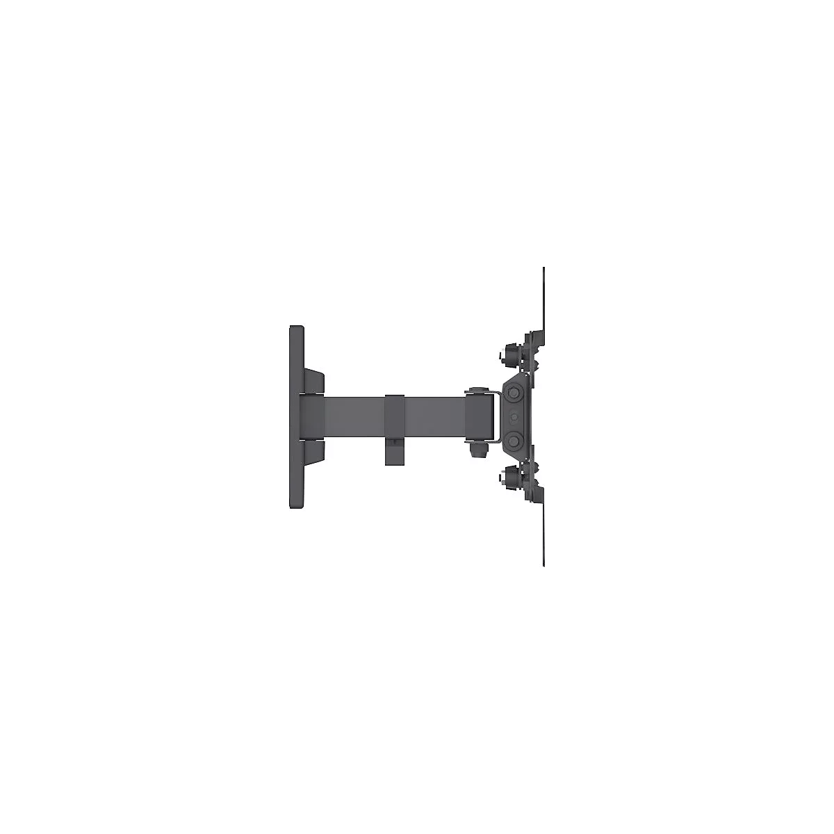 'Manhattan TV & Monitor Mount, Wall, Tilt and Swivel, 1 screen, Screen Sizes: 13-42'', Black, VESA 75x75 to 200x200mm, Max 20kg, Swivel with 2 pivots, Lifetime Warranty - Klammer - für LCD-Display - Schwarz'