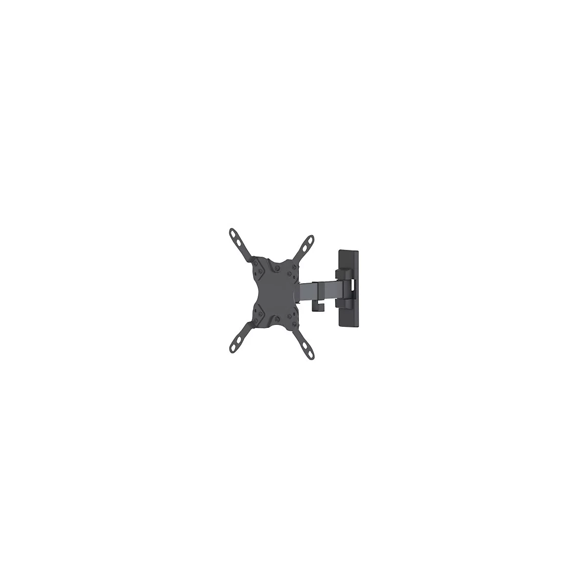 'Manhattan TV & Monitor Mount, Wall, Tilt and Swivel, 1 screen, Screen Sizes: 13-42'', Black, VESA 75x75 to 200x200mm, Max 20kg, Swivel with 2 pivots, Lifetime Warranty - Klammer - für LCD-Display - Schwarz'