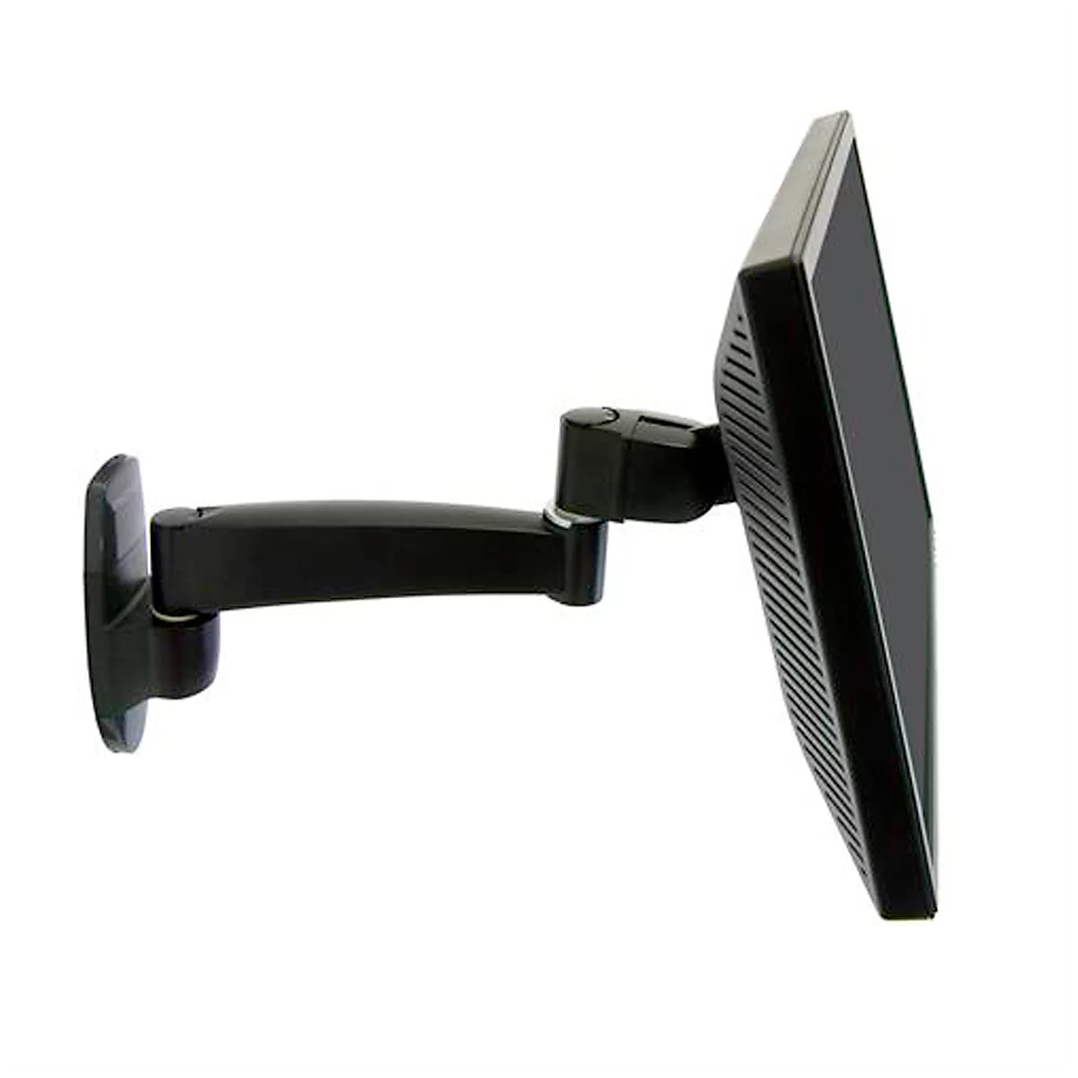  Monitorarm ergotron® 200 Series Wall Mounts, Wandmontage, für 1 Display bis 27″ & bis 11,3 kg, um 90° drehbar, um 360° neigbar, VESA, schwarz