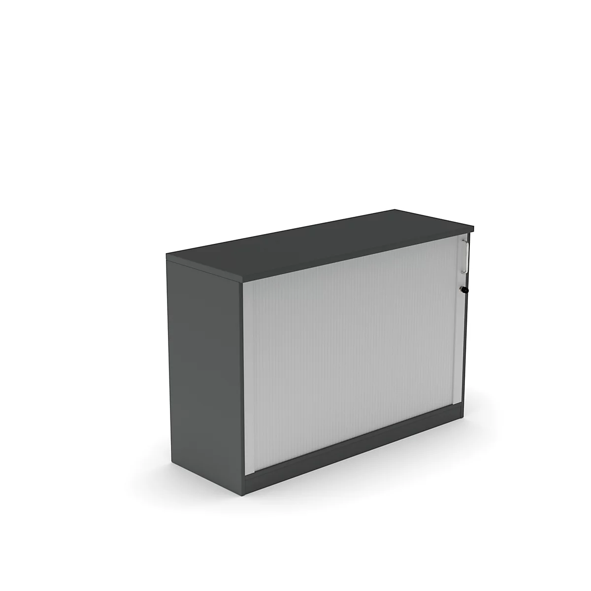  Querrollladenschrank BEXXSTAR, 2 Ordnerhöhen, H 825 mm, dunkelgrau