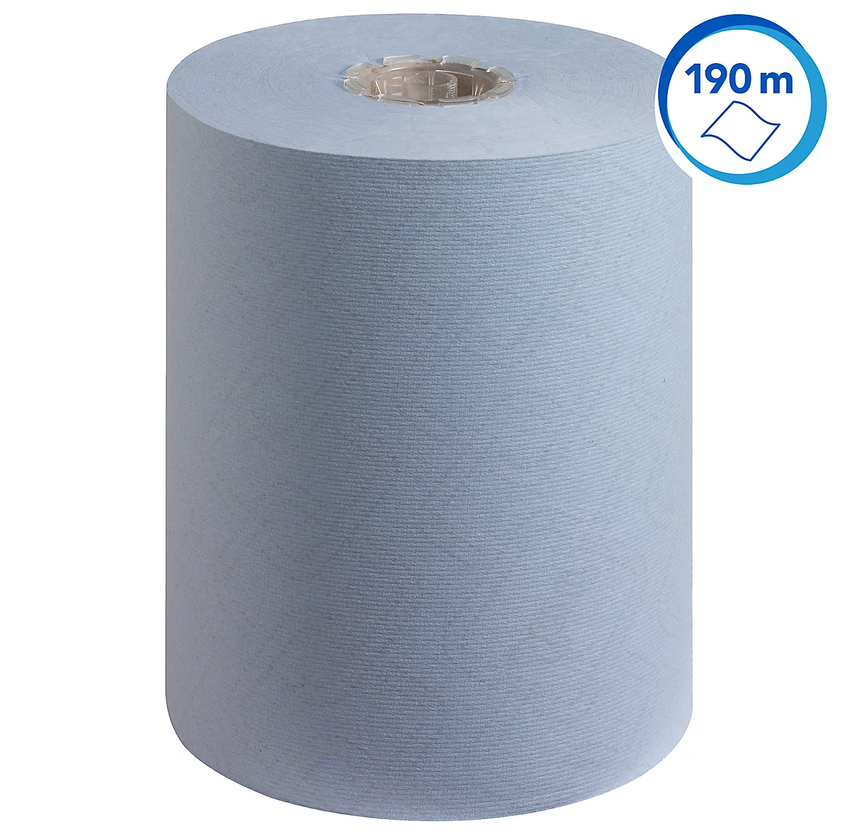  Rollo de papel Scott® Essential Slimroll 6696, 1 capa, 6 rollos de 190 m, total 1140 m, azul 