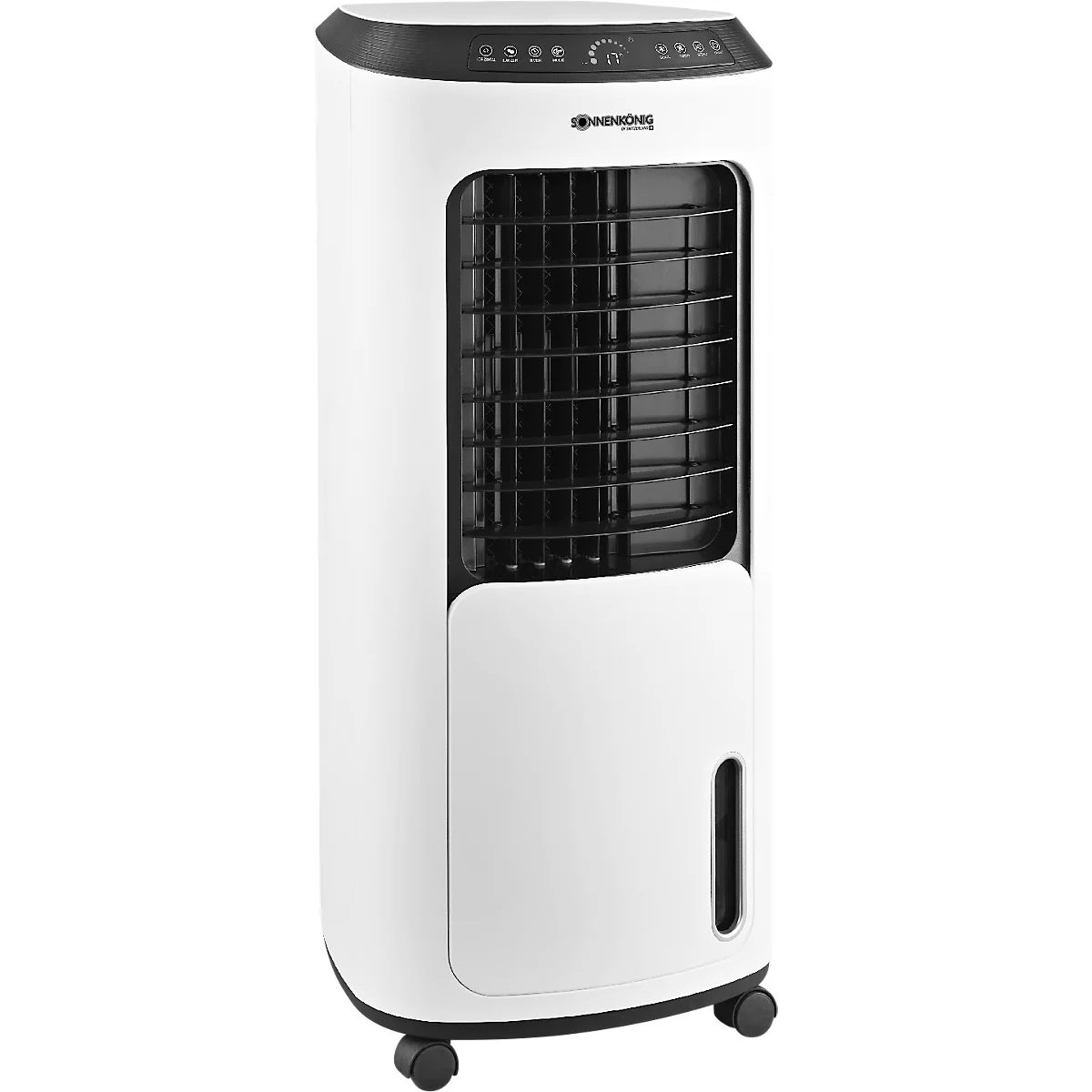  Sonnenkönig Air Fresh 15, 3 niveaux de ventilation, écran LED, panneau de commande Soft-Touch, auto-oscillation, télécommande, noir/blanc 