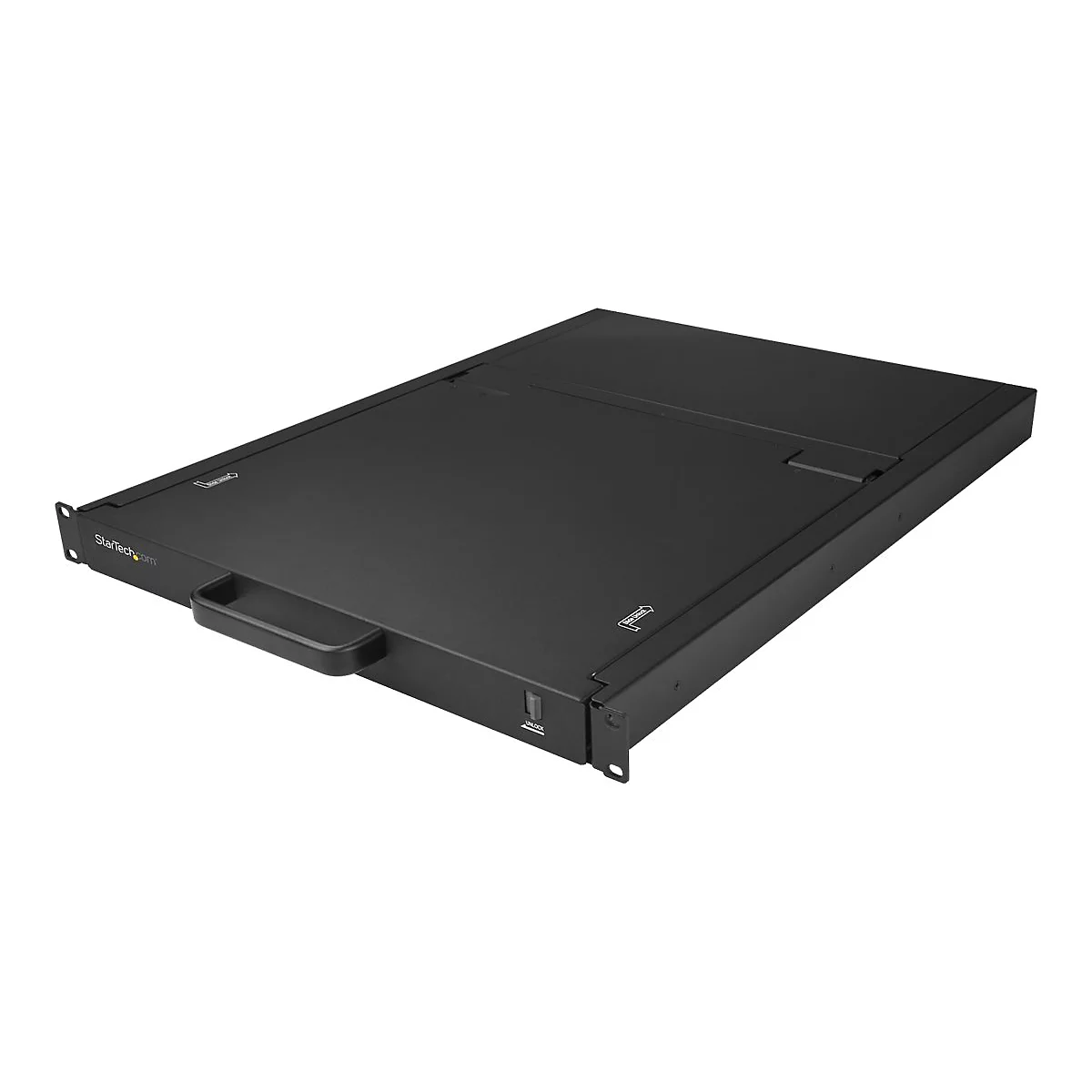 'StarTech.com 16 Port Rack KVM Konsole mit 1,8 m Kabeln - US Tastatur(QWERTY), Integrierter KVM Switch mit 19'' LCD Monitor - 1HE LCD KVM Konsole - OSD KVM - 50.000 MTBF - USB + VGA(RKCONS1916K) - KVM-Konsole - 48.3 cm (19'')'