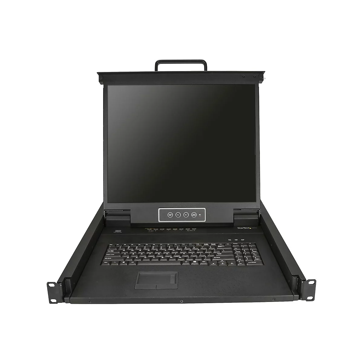 'StarTech.com 8 Port Rack KVM Konsole mit 1,8 m Kabeln - US Tastatur(QWERTY), Integrierter KVM Switch mit 19'' LCD Monitor - 1HE LCD KVM Konsole - OSD KVM - 50.000 MTBF - USB + VGA(RKCONS1908K) - KVM-Konsole - 48.3 cm (19'')'