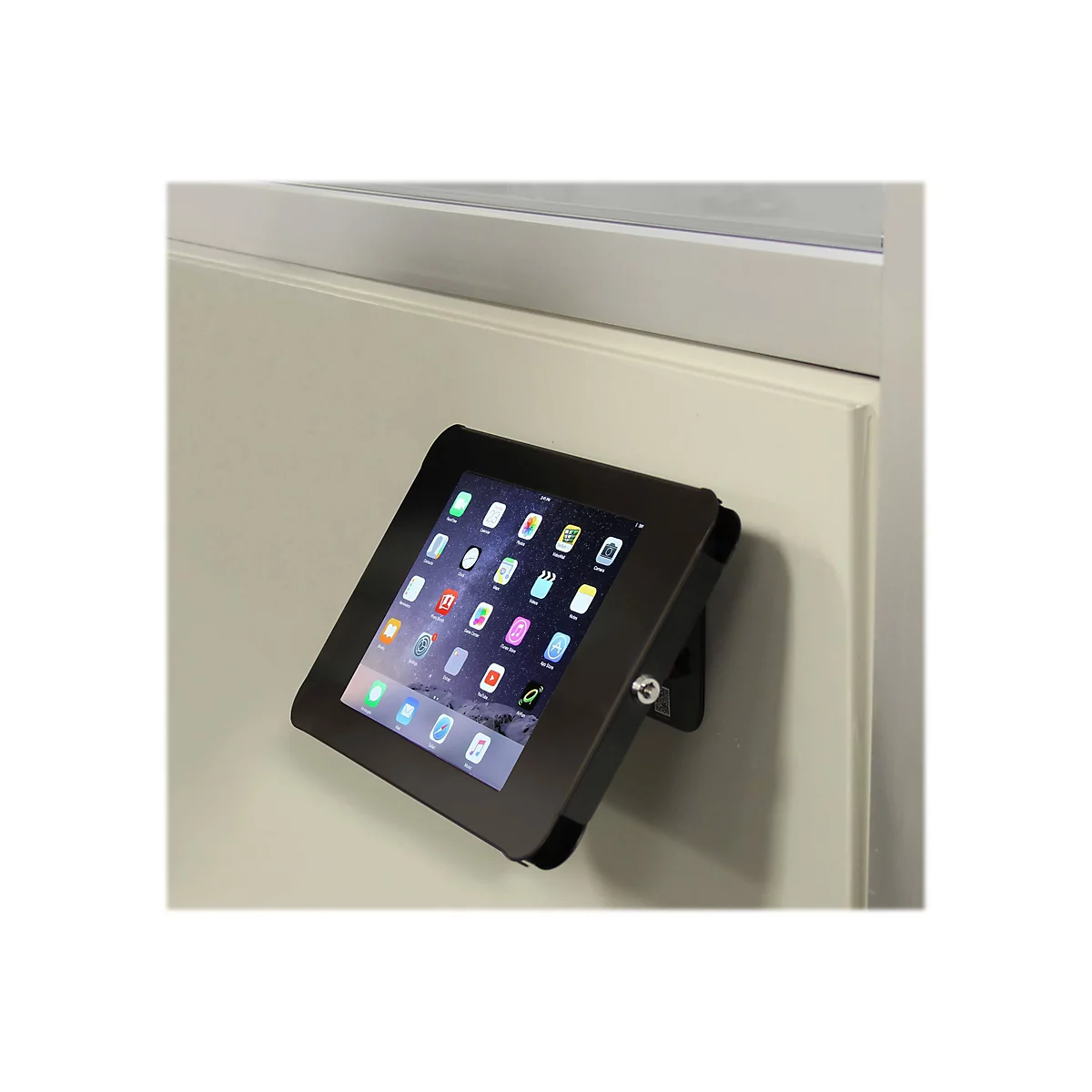 'StarTech.com Abschließbarer Tablet Ständer für iPad - Tablet Gehäuse Tisch oder Wand montierbar - Unterstützt 9,7'' iPad - Aufstellung - für Tablett - Schwarz'