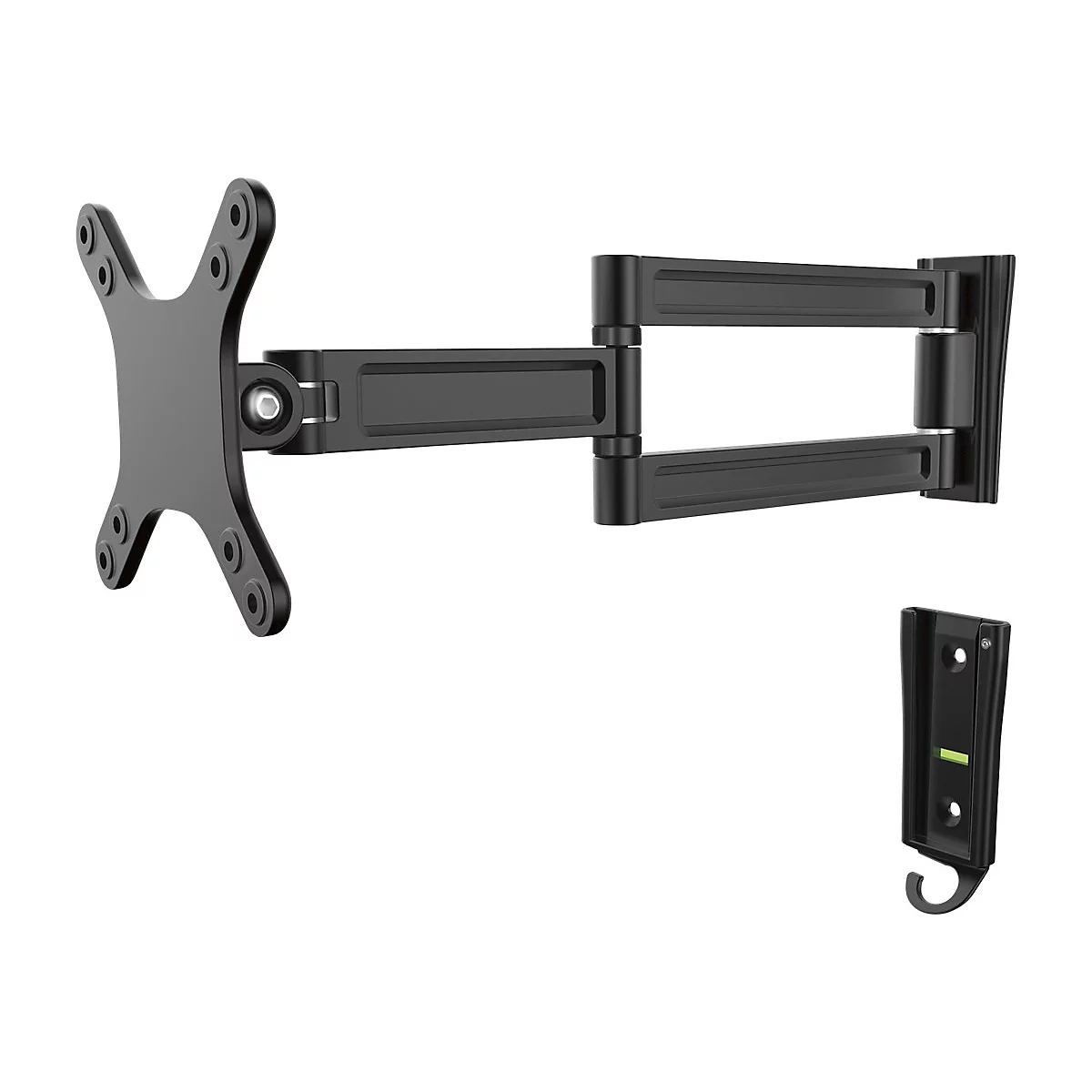'StarTech.com Monitorarm für Wandmontage - Zwei Gelenke - Für VESA Monitore / Flachbildfernseher bis zu 27'' (15Kg) - Monitor Wandhalterung - Befestigungskit - einstellbarer Arm - für LCD-Display - Schwarz'