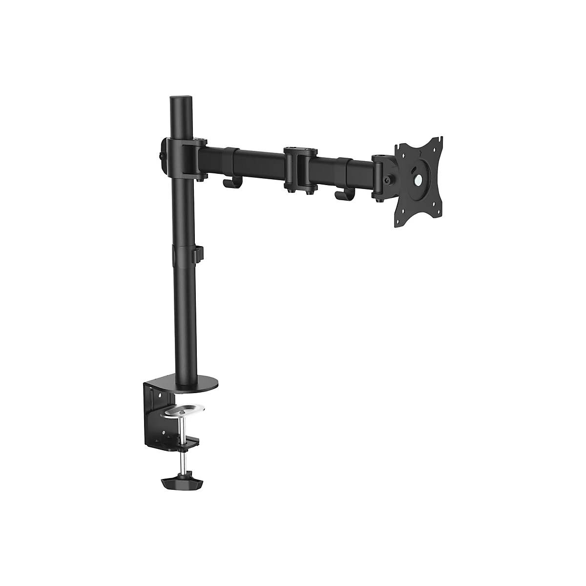 'StarTech.com Monitorhalterung für VESA kompatible Bildschirme bis zu 34'' und 8 kg - Gelenkige Halterung für einzelnen Monitor - höhenverstellbar mit Tischklemme/Durchführung - Schwarz (ARMPIVOTB) - verstellbarer Arm - für LCD-Display'