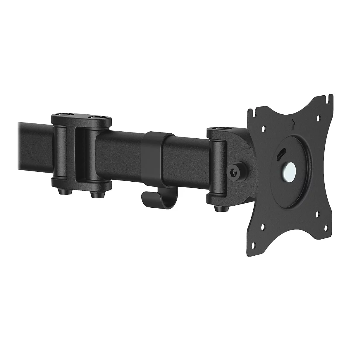 'StarTech.com Monitorhalterung für VESA kompatible Bildschirme bis zu 34'' und 8 kg - Gelenkige Halterung für einzelnen Monitor - höhenverstellbar mit Tischklemme/Durchführung - Schwarz (ARMPIVOTB) - verstellbarer Arm - für LCD-Display'