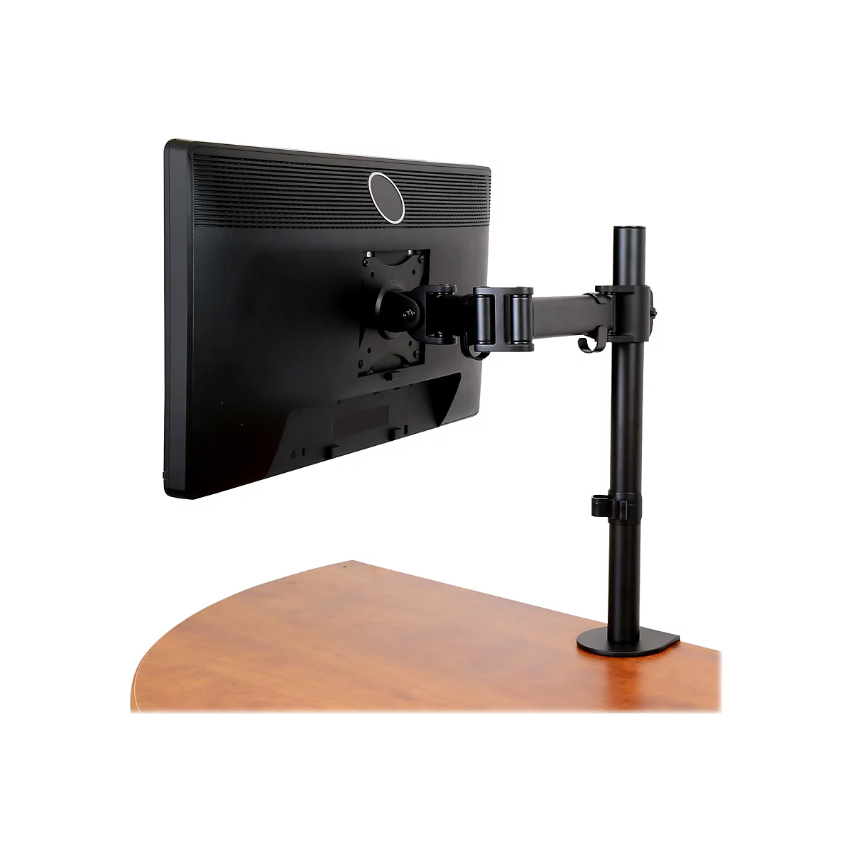 'StarTech.com Monitorhalterung für VESA kompatible Bildschirme bis zu 34'' und 8 kg - Gelenkige Halterung für einzelnen Monitor - höhenverstellbar mit Tischklemme/Durchführung - Schwarz (ARMPIVOTB) - verstellbarer Arm - für LCD-Display'