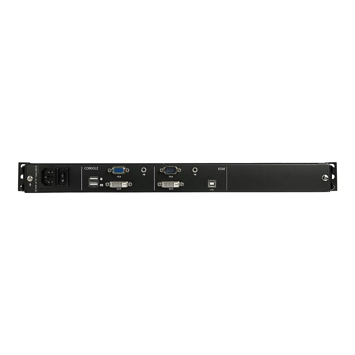 'StarTech.com Rack KVM Konsole HD 1080p - US Tastatur(QWERTY), Ein Port DVI/VGA KVM mit 17'' LCD Monitor - 1HE LCD KVM Konsolenschublade mit Kabeln - USB Unterstützung - 44.230 MTBF (RKCOND17HD) - KVM-Konsole - Full HD (1080p) - 43.9 cm (17.3'')'