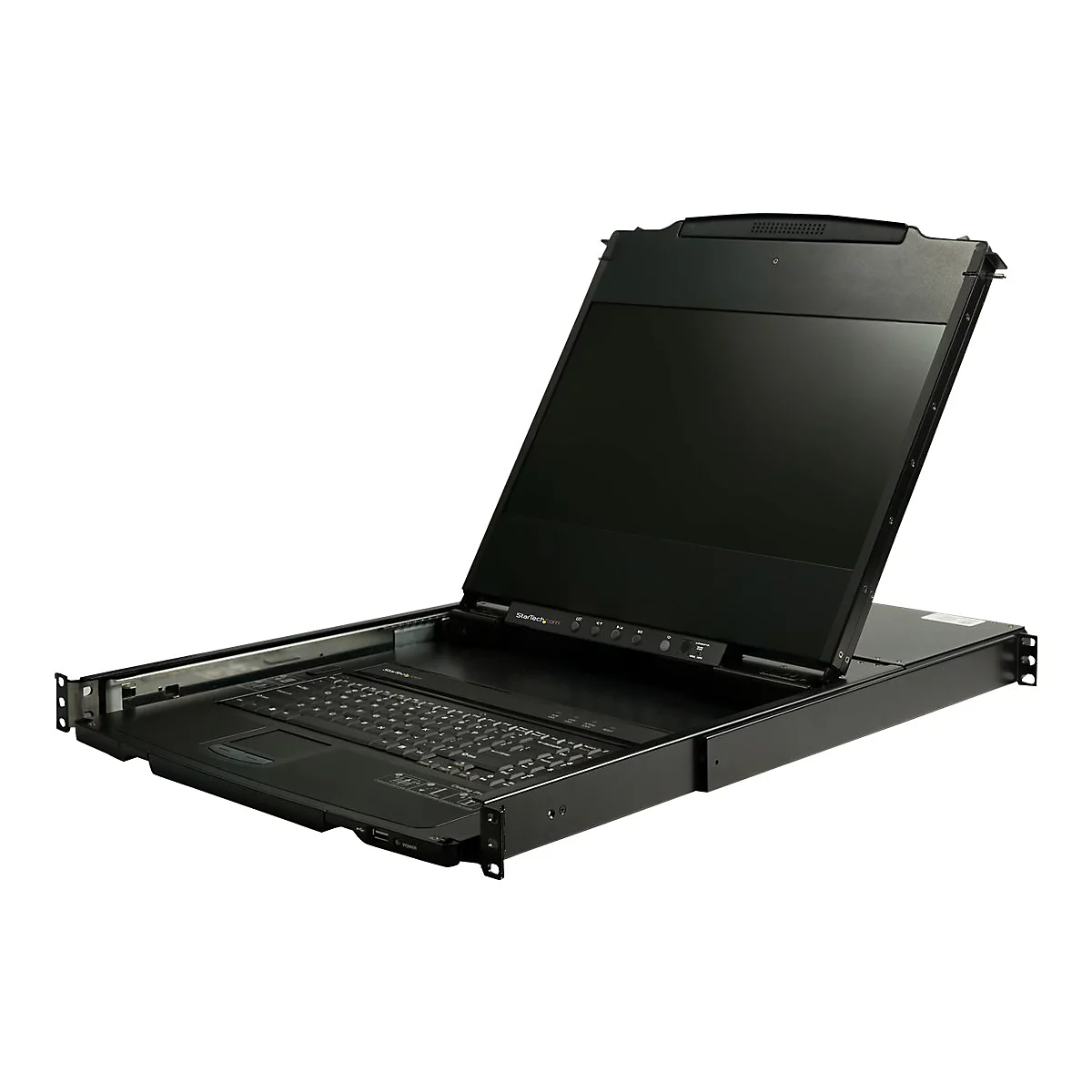 'StarTech.com Rack KVM Konsole HD 1080p - US Tastatur(QWERTY), Ein Port DVI/VGA KVM mit 17'' LCD Monitor - 1HE LCD KVM Konsolenschublade mit Kabeln - USB Unterstützung - 44.230 MTBF (RKCOND17HD) - KVM-Konsole - Full HD (1080p) - 43.9 cm (17.3'')'