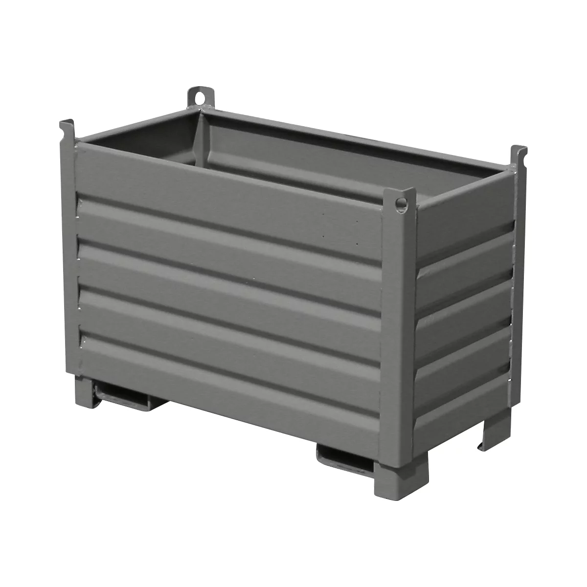  Système de collecteurs Bauer SBS 500, L 600 x l 1200 x H 850 mm, empilable jusqu'à 3 fois, peint, avec chariot de transport, gris souris RAL 7005