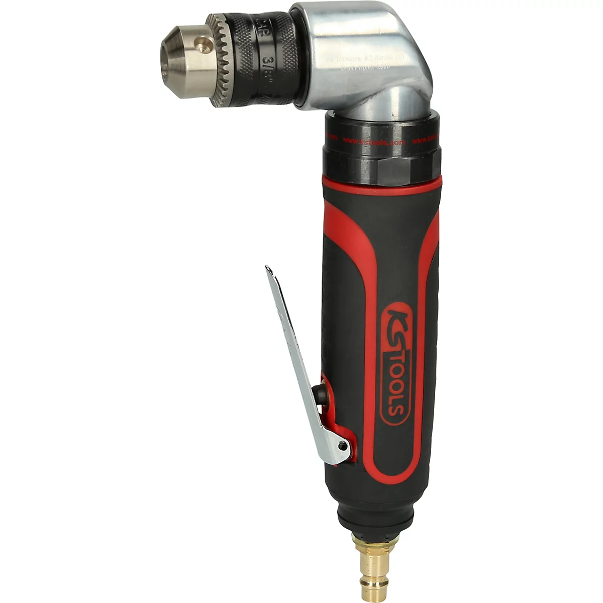 Winkelschleifer in Schwarz, Rot und Silber. Marke KS TOOLS.