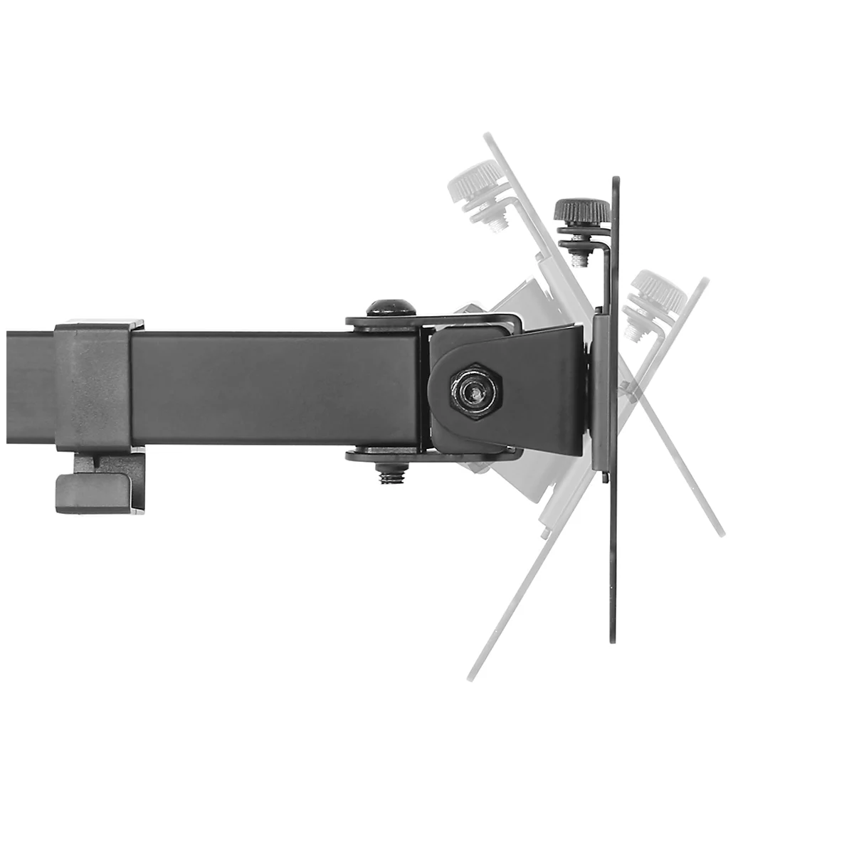2-fach-Monitorarm NewStar FPMA-D550DBLACK, bis 32“, neig-/dreh-/schwenkbar, höhen- & tiefenverst.