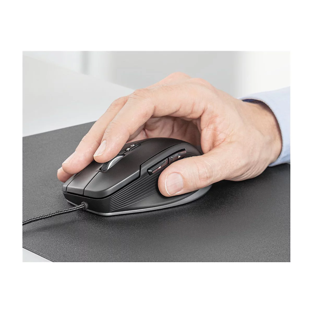 3Dconnexion CadMouse Compact - Maus - ergonomisch - Für Rechtshänder - optisch - 7 Tasten