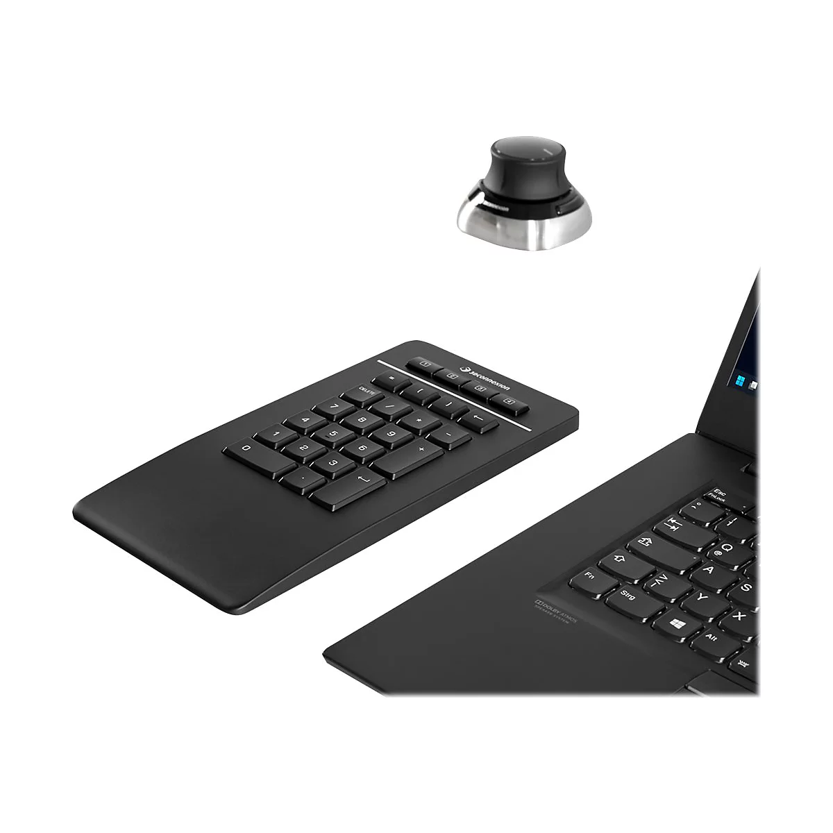 3Dconnexion Keyboard Numpad Pro - Tastenfeld - kabellos - USB, 2.4 GHz, Bluetooth LE