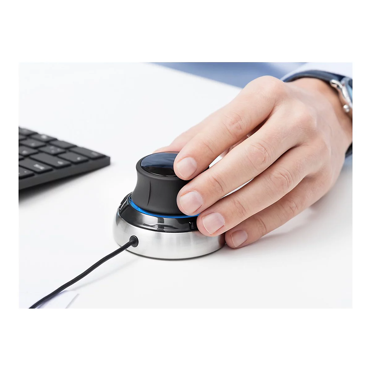 3Dconnexion SpaceMouse Compact - 3D-Maus - 2 Tasten - kabelgebunden - USB
