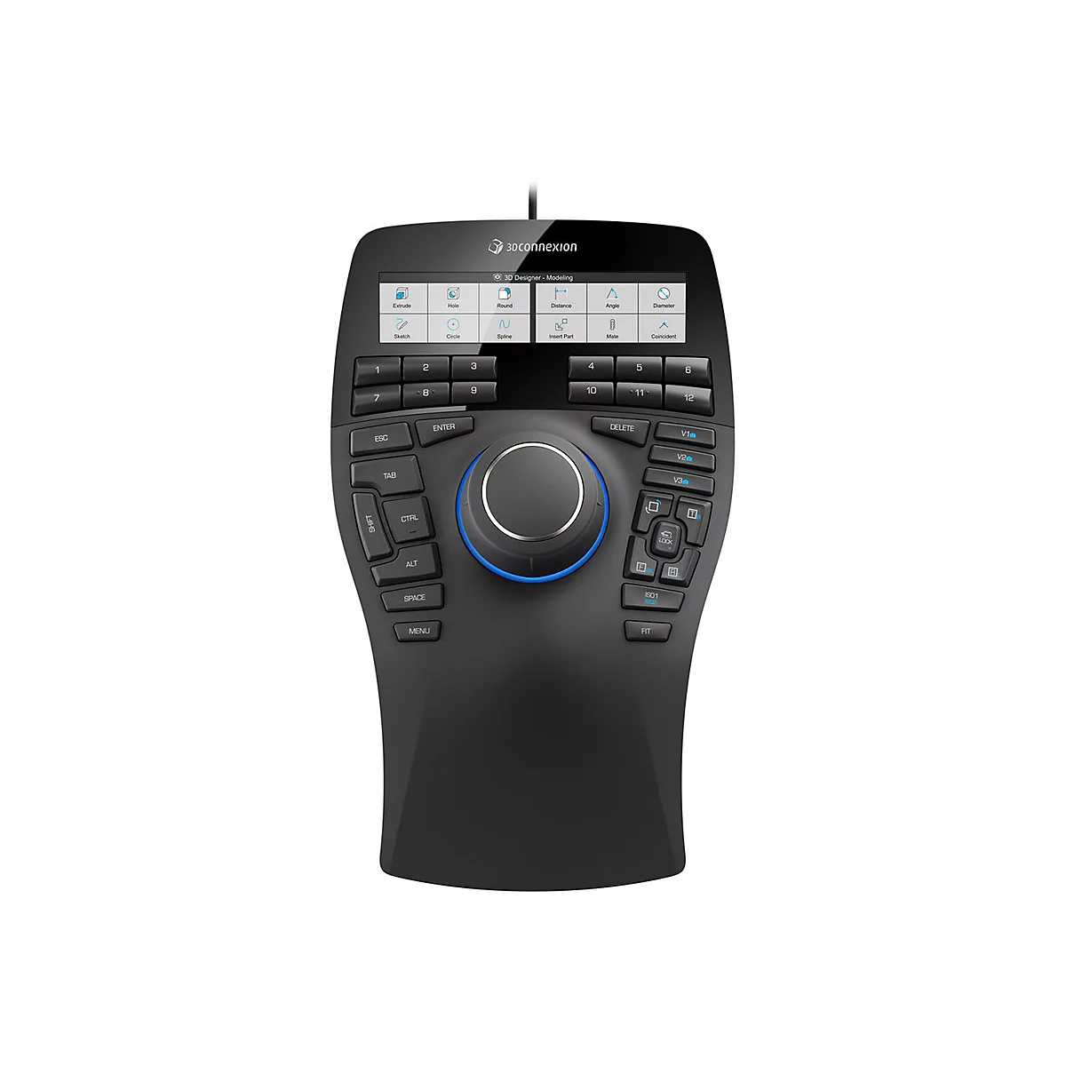 3Dconnexion SpaceMouse Enterprise - 3D-Maus - 31 Tasten - kabelgebunden - USB