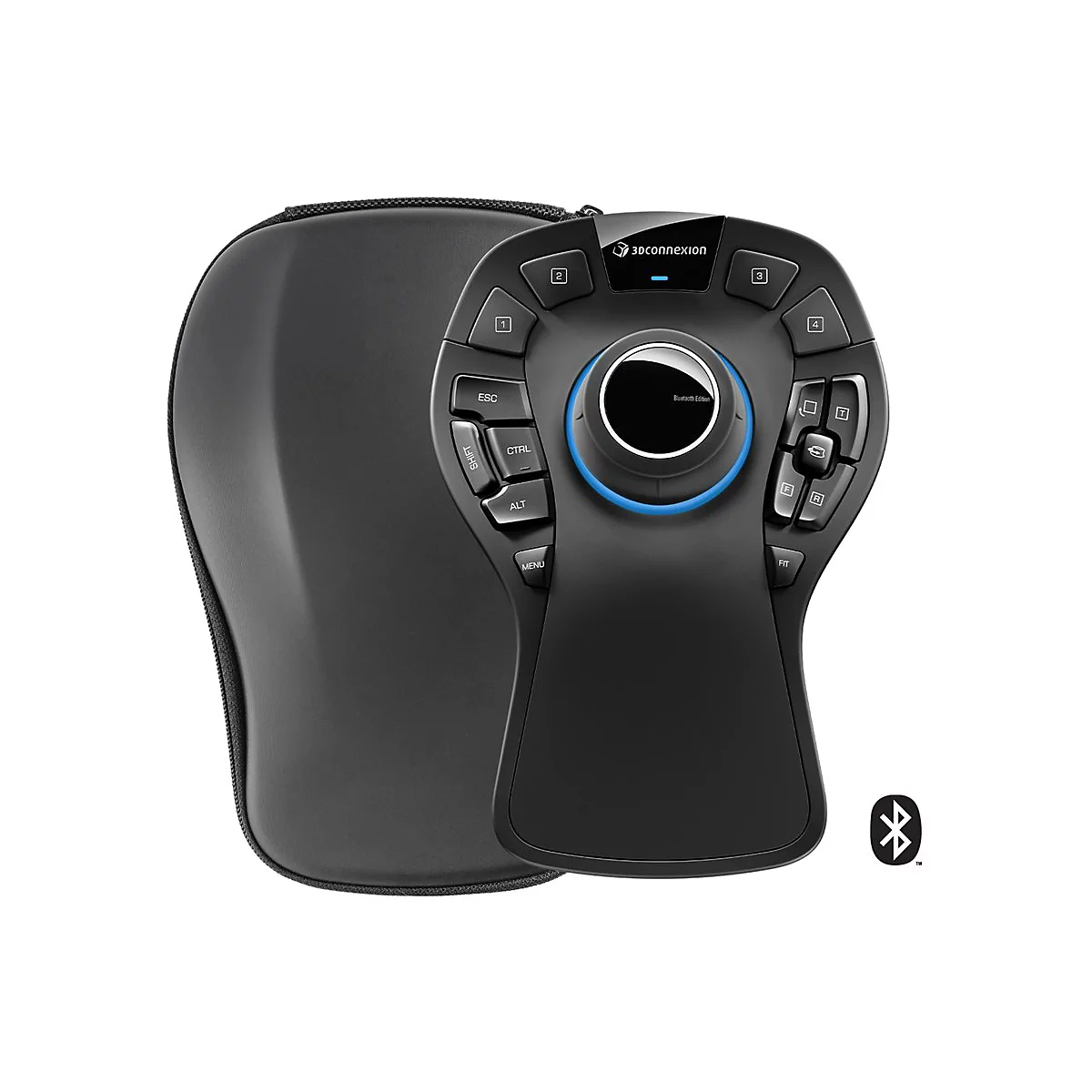 3Dconnexion SpaceMouse Pro Wireless - Bluetooth Edition - 3D-Maus - ergonomisch - 15 Tasten - kabellos