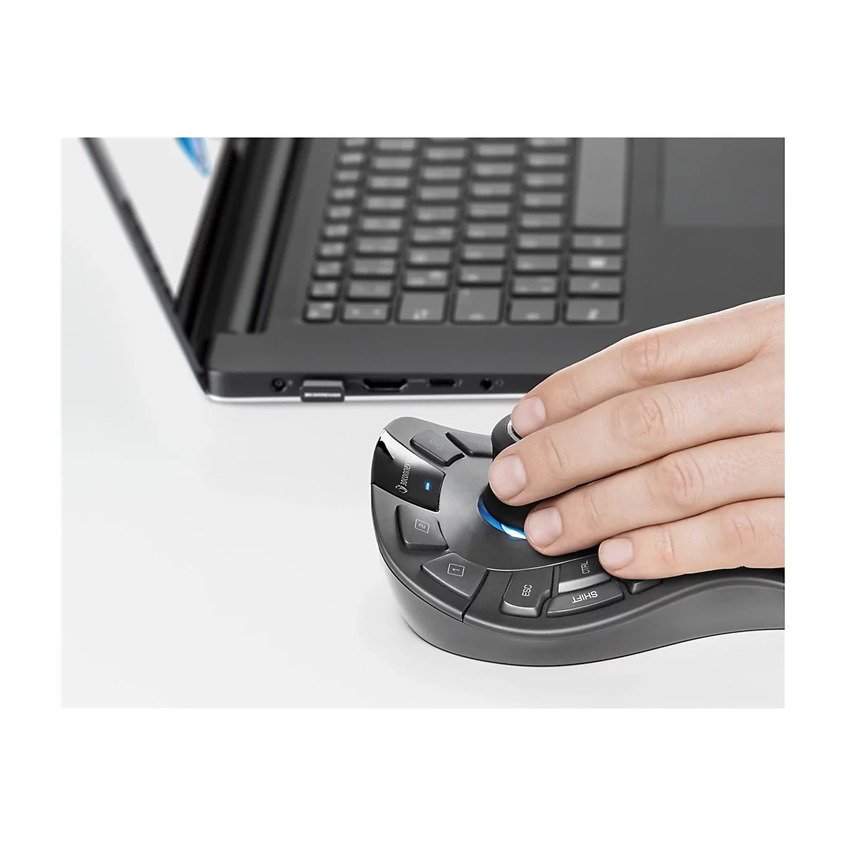 3Dconnexion SpaceMouse Pro Wireless - Bluetooth Edition - 3D-Maus - ergonomisch - 15 Tasten - kabellos