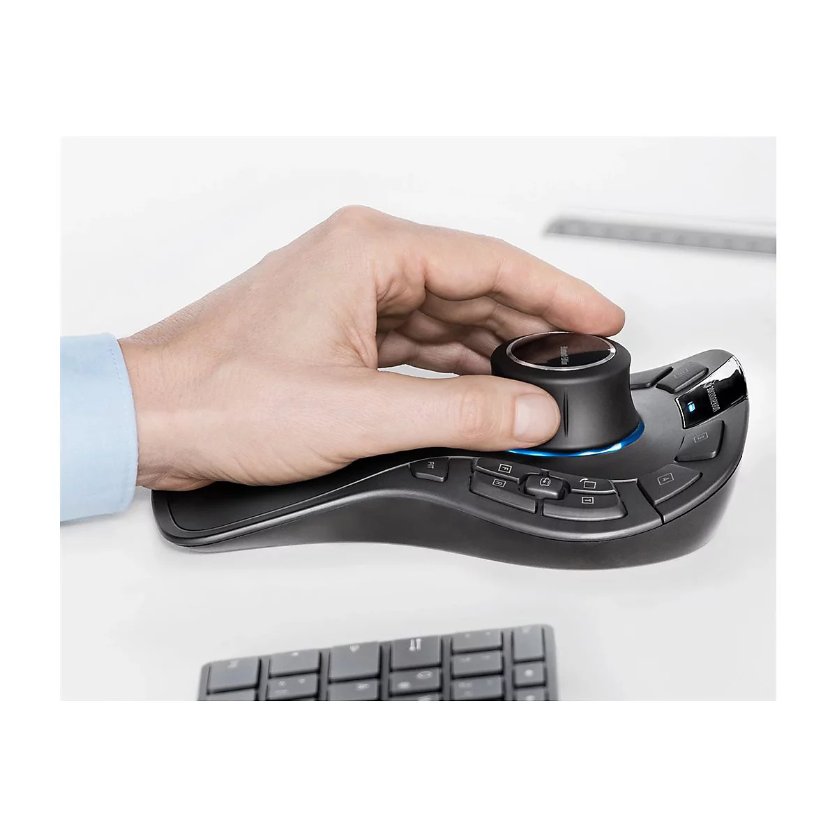3Dconnexion SpaceMouse Pro Wireless - Bluetooth Edition - 3D-Maus - ergonomisch - 15 Tasten - kabellos