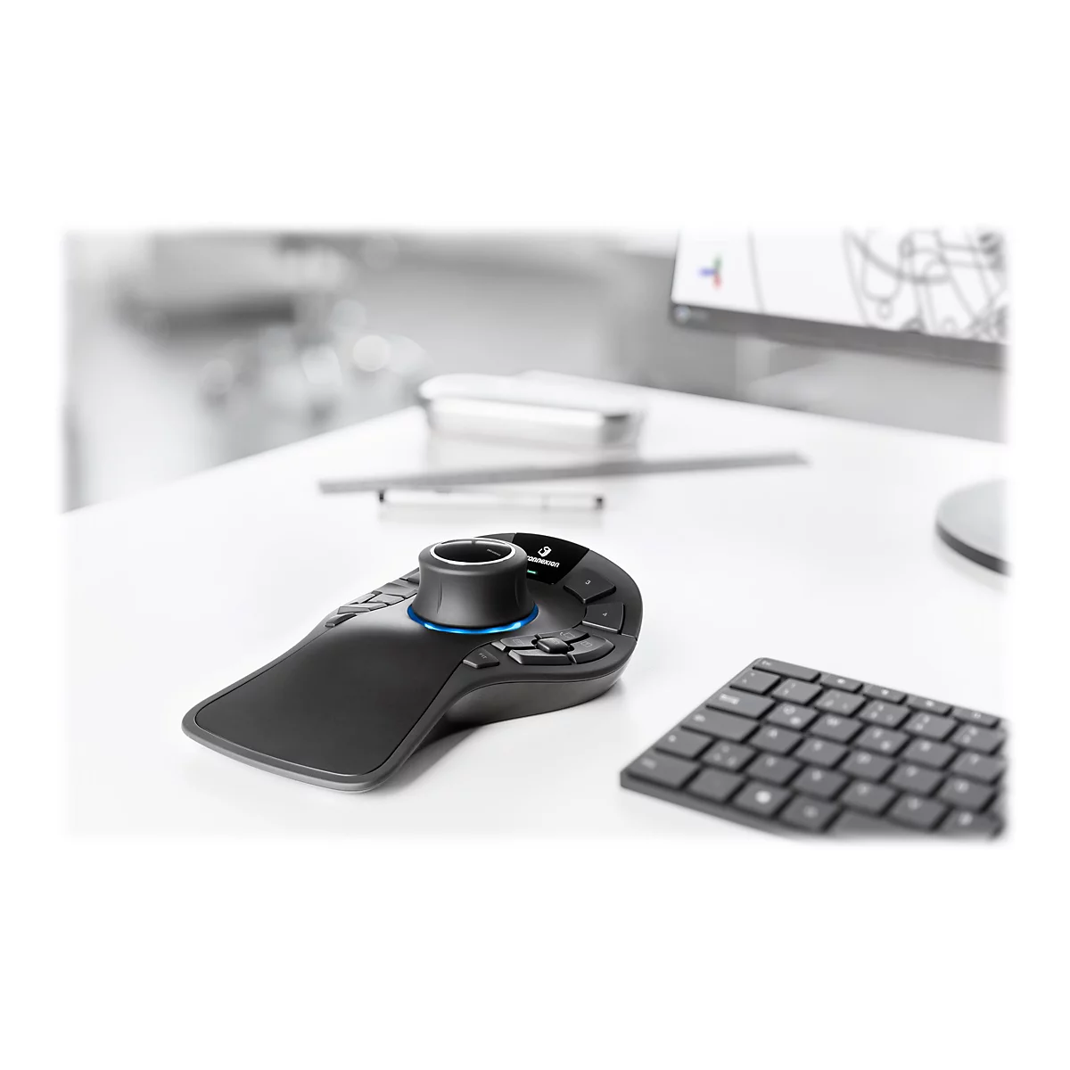 3Dconnexion SpaceMouse Pro Wireless - Bluetooth Edition - 3D-Maus - ergonomisch - 15 Tasten - kabellos