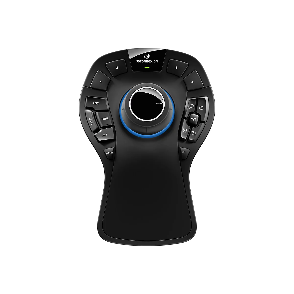 3Dconnexion SpaceMouse Pro Wireless - Bluetooth Edition - 3D-Maus - ergonomisch - 15 Tasten - kabellos