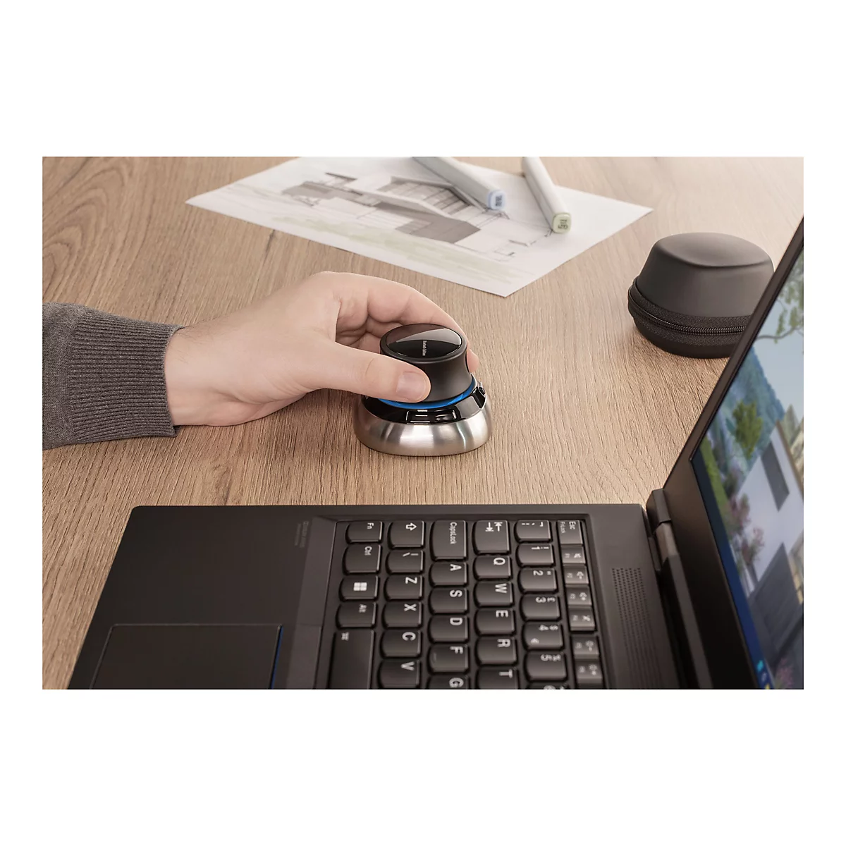 3Dconnexion SpaceMouse Wireless - 3D-Maus - 2 Tasten - kabellos - Bluetooth, 2.4 GHz