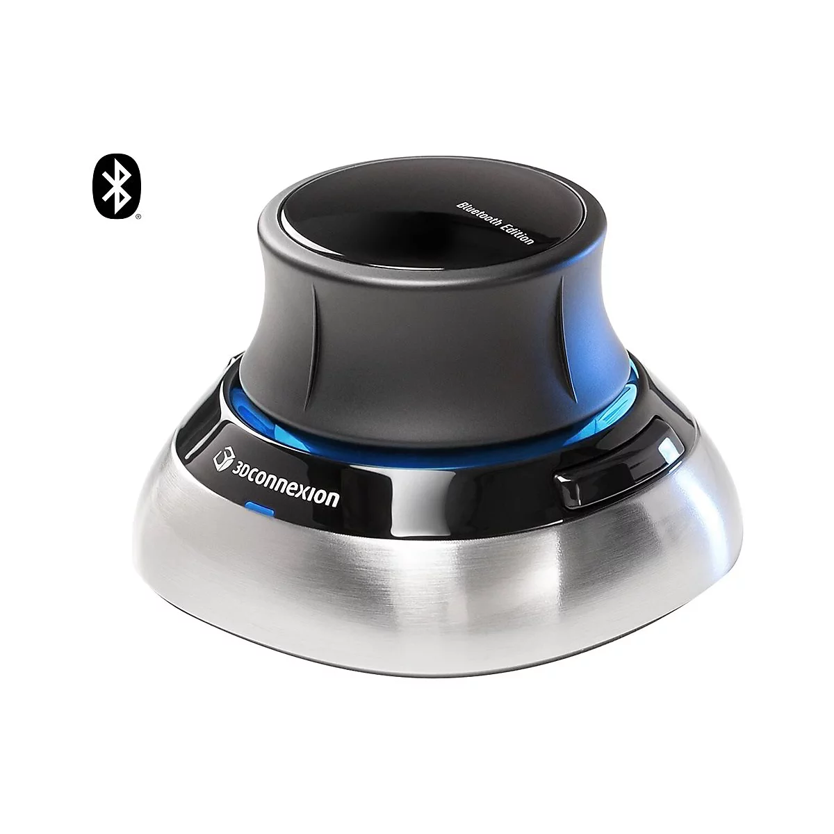 3Dconnexion SpaceMouse Wireless Kit 2 - 3D-Maus - ergonomisch - 2 Tasten - kabellos, kabelgebunden - 2.4 GHz