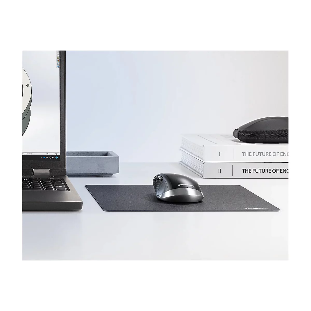 3Dconnexion SpaceMouse Wireless Kit 2 - 3D-Maus - ergonomisch - 2 Tasten - kabellos, kabelgebunden - 2.4 GHz