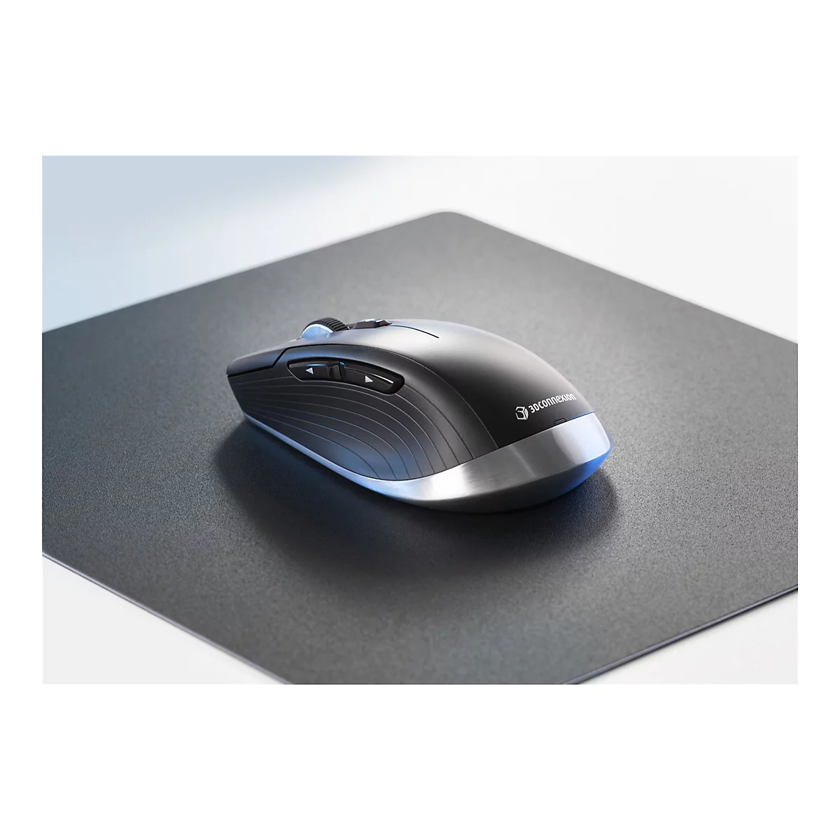 3Dconnexion SpaceMouse Wireless Kit 2 - 3D-Maus - ergonomisch - 2 Tasten - kabellos, kabelgebunden - 2.4 GHz