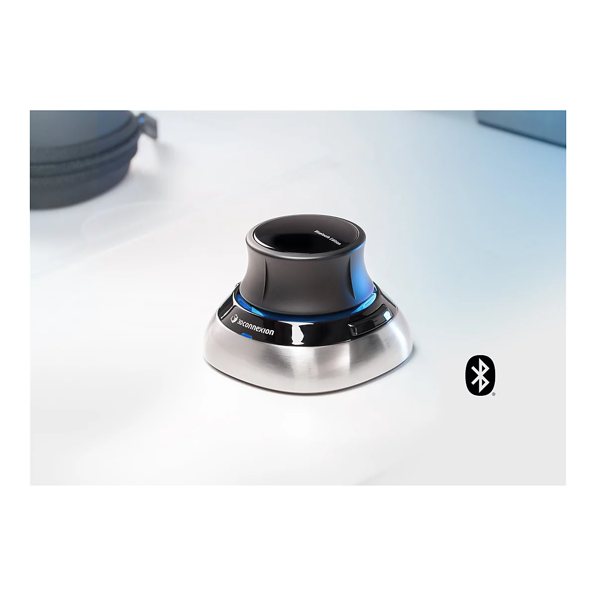 3Dconnexion SpaceMouse Wireless Kit 2 - 3D-Maus - ergonomisch - 2 Tasten - kabellos, kabelgebunden - 2.4 GHz
