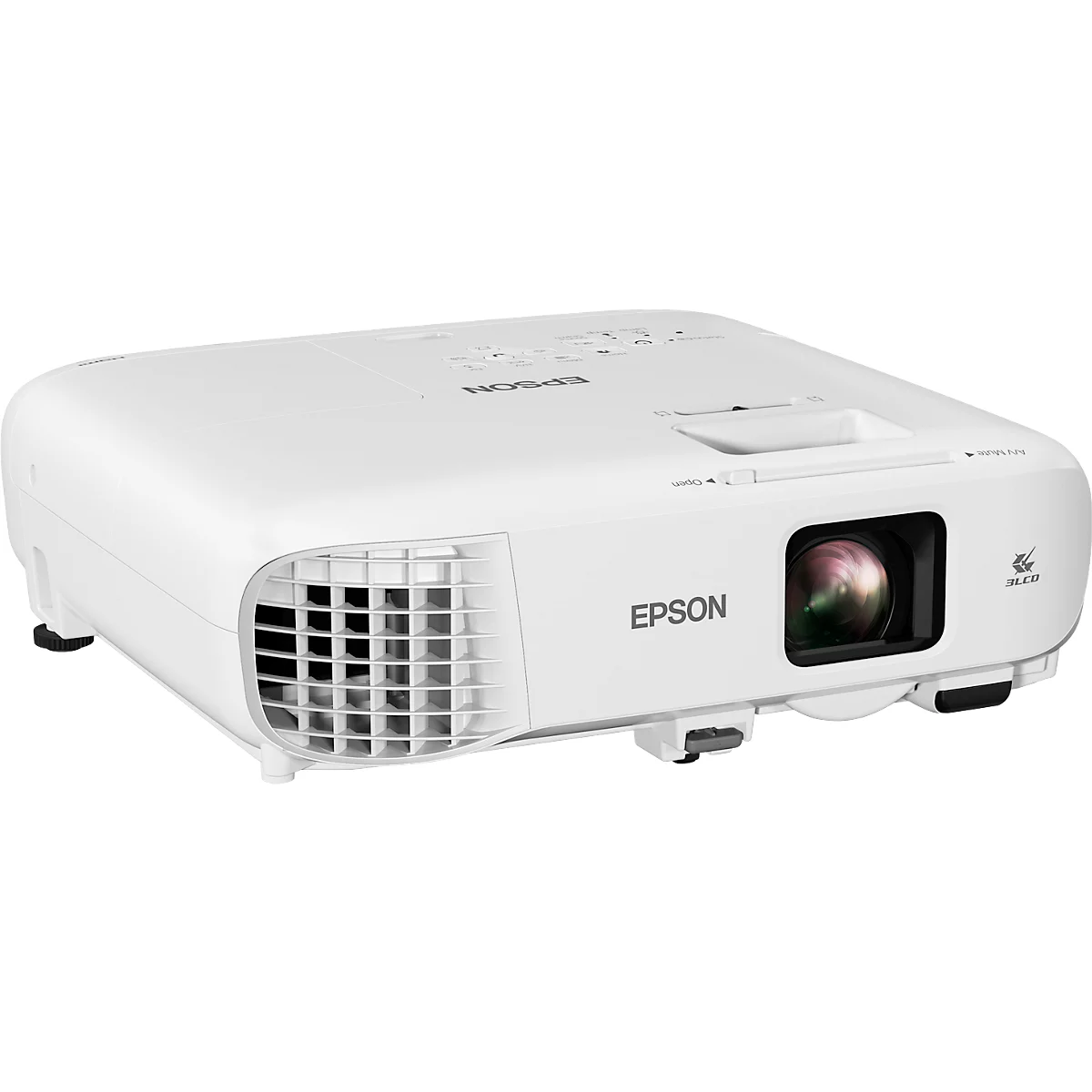 3LCD-projector EPSON® EB-992F, Full HD 1080p, 4000 ANSI Lumen, 16000:1 contrast, 2x HDMI, 2x USB, WLAN, Ethernet