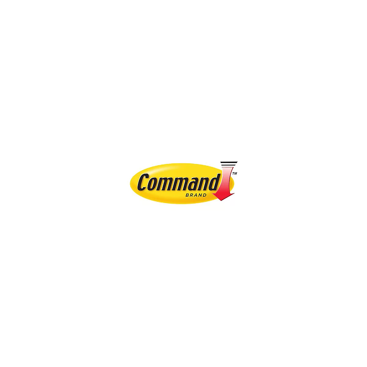 Logo Command jaune avec texte et flèche rouge.