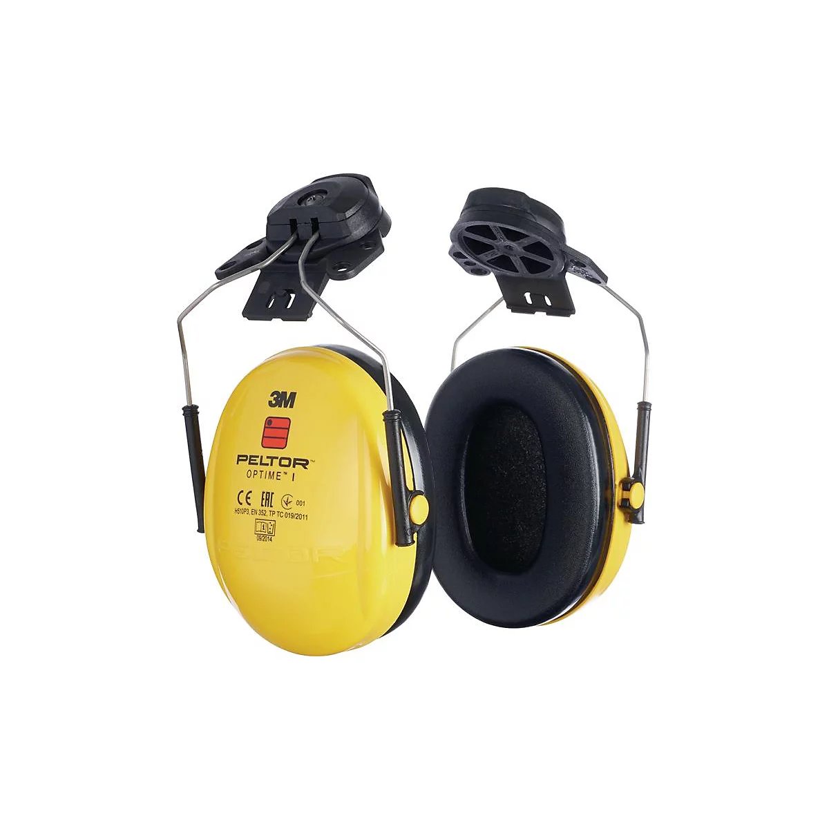 3M Gehörschutz OPTIME I, EN 352-1-3, SNR 26 dB, für Helm 30mm-Schlitz, gelb